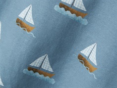 Print med sejlbåde på blå t-shirt fra Name It 13241249 spring lake